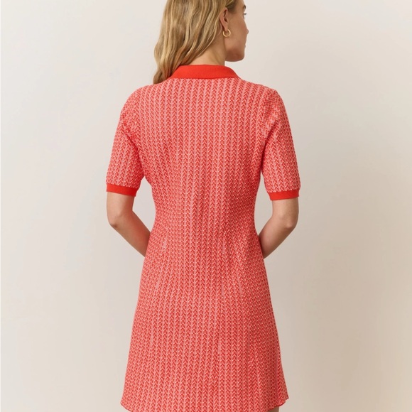 Red Button-Up Dress - Picture 2 of 7